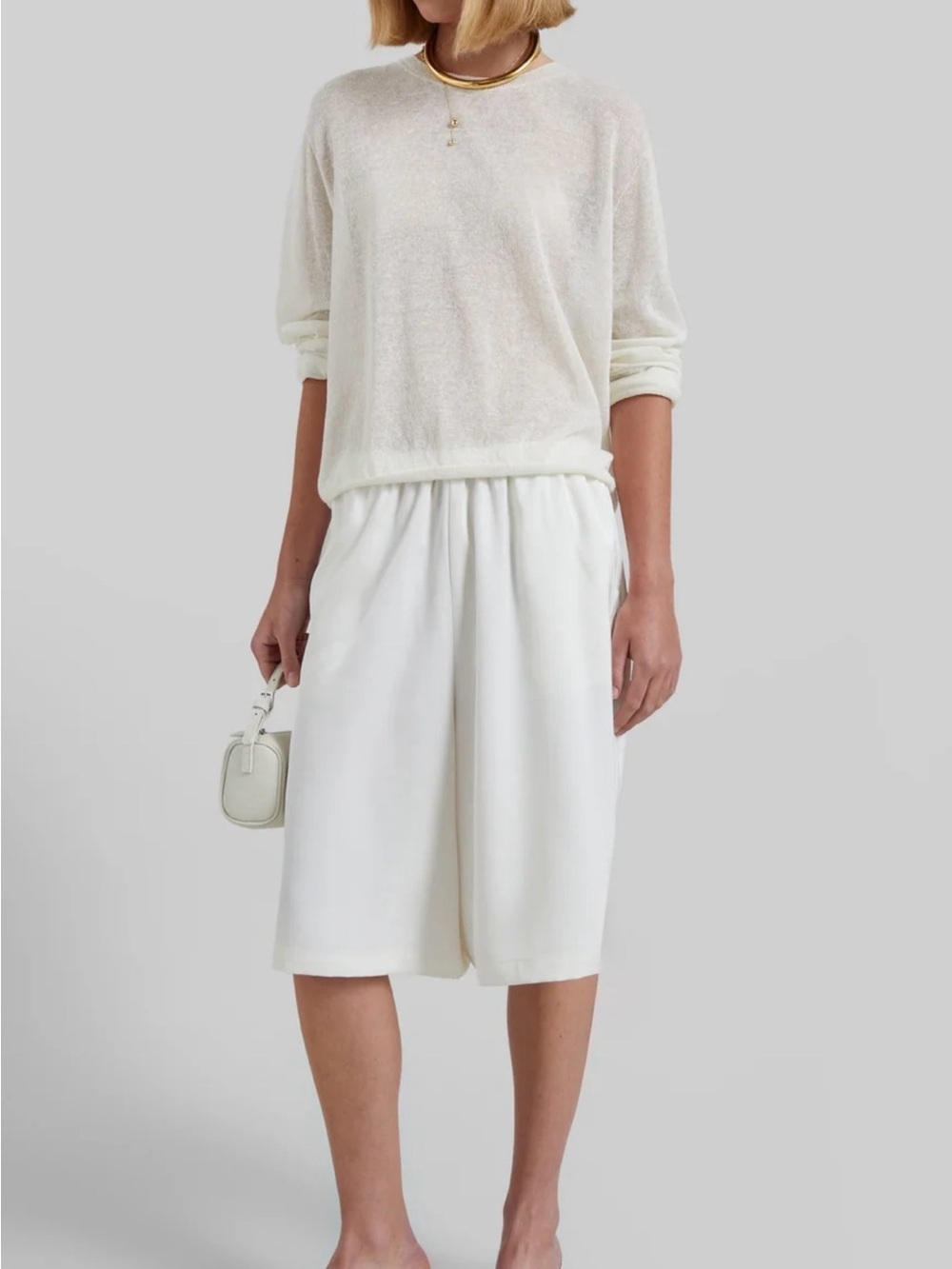 The Frankie Shop Olyne Wide Bermuda Shorts